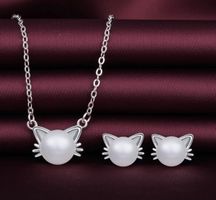 925 Silber Perlenschmuck Set