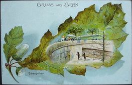 LITHO Gruss aus BERN Bärengraben