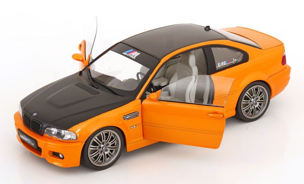 BMW Modellautos: BMW M3 Coupé E46 2000-2006 orange met. / matt-schwarz / – Neu und originalverpackt aus Gerlafingen von espero88 2
