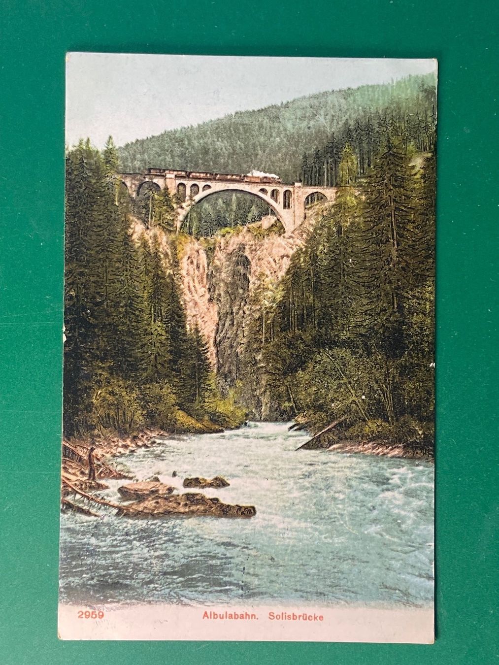 Cartoline postali: Albulabahn, Solisbrücke – Usato da Steg VS venduto da _vinci_