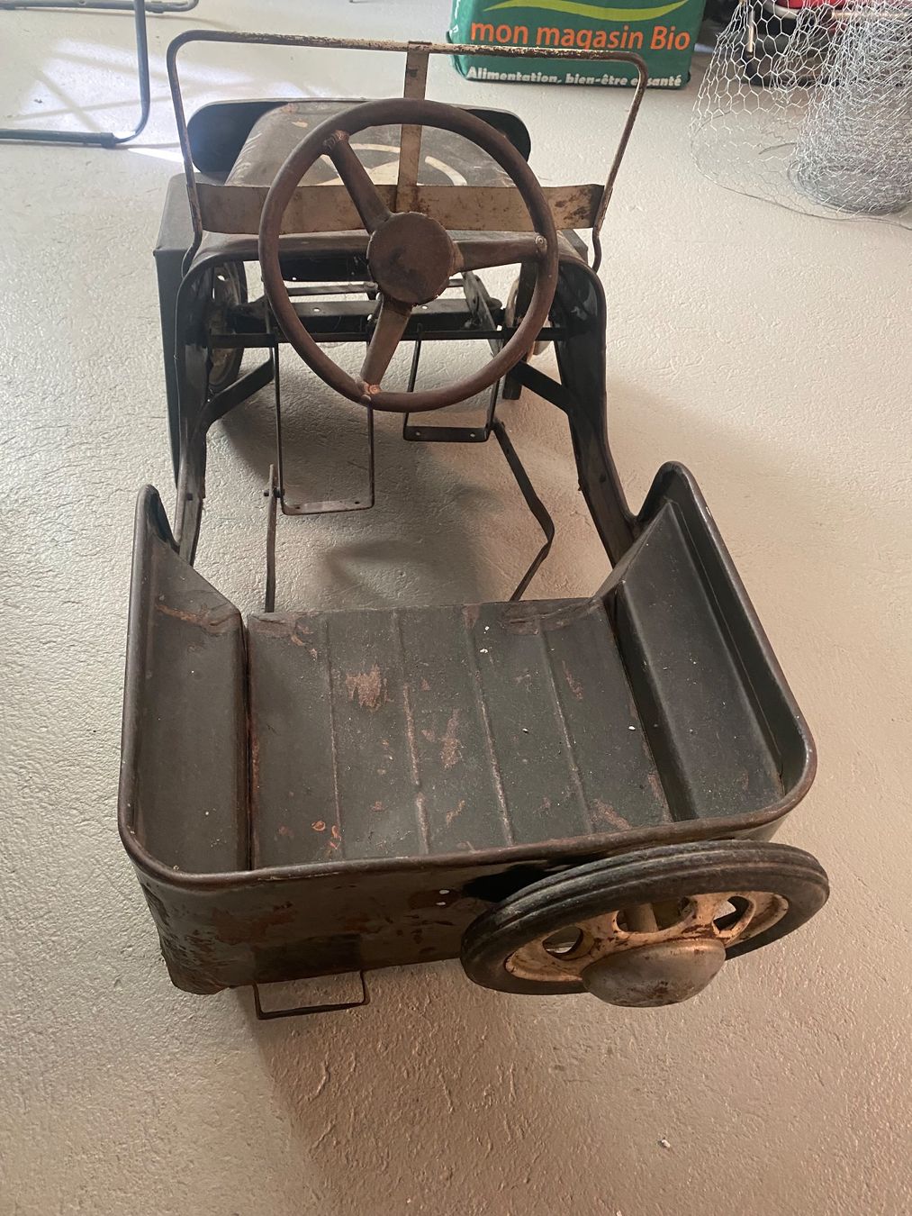 Jeep Fahrzeuge für Kinder: Tretauto Willys Jeep antik – Gebraucht aus Winterthur von Gos1 3