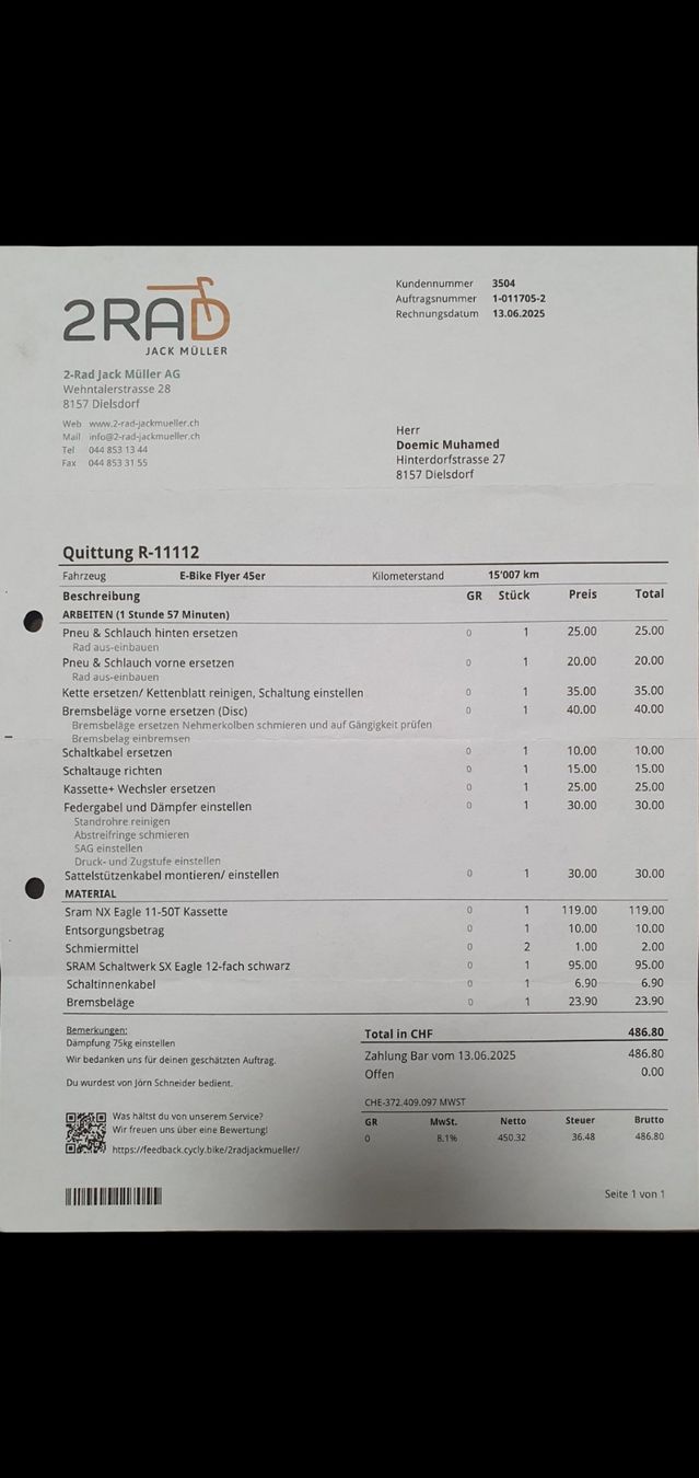 Flyer Vélos: Flyer goroc4 45 Kmh voll fully – D'occasion à Dielsdorf par Muhu 9