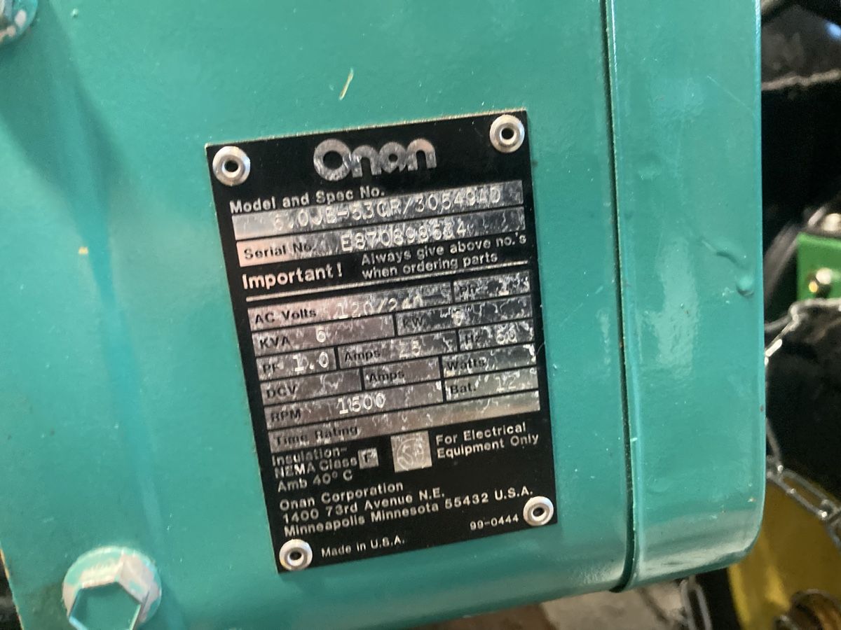 Stromgeneratoren: Notstromgenerator    Onan 6kw vom Zivilschustz – Gebraucht aus Wetzikon ZH von gibgaaaaas 4