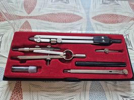 Zeichenzirkel Set im Kasten gut erhalten