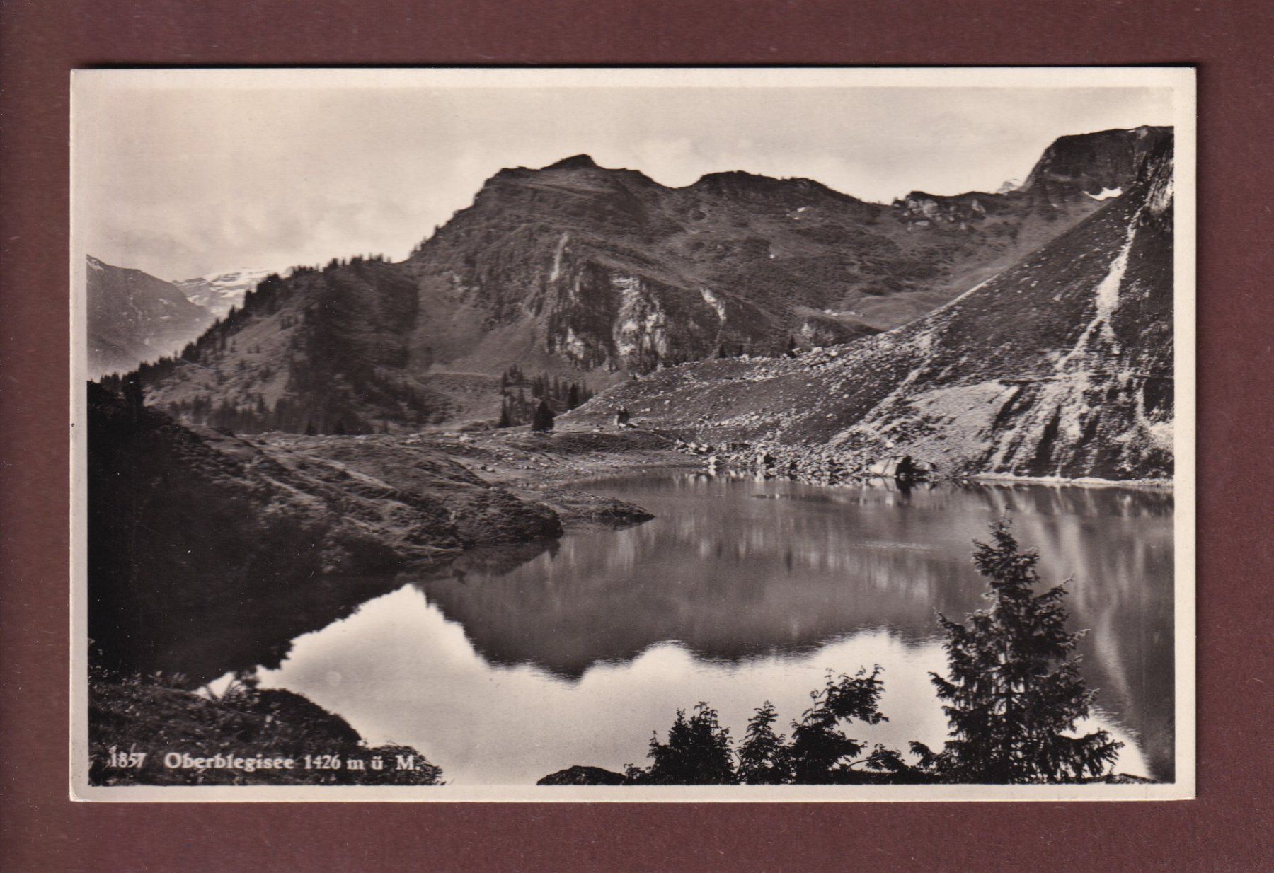 Ansichtskarten: OBERBLEGISEE - 1951 – Gebraucht aus Pully von nicecards-shop