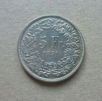 Schweiz ++ 5.- Franken 1851 A
