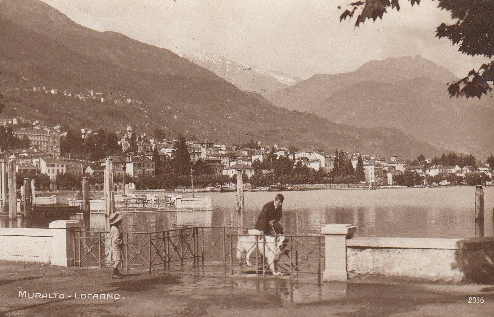 Cartoline postali: Muralto - Locarno  TI       um 1923 – Usato da Brig venduto da Valcards54