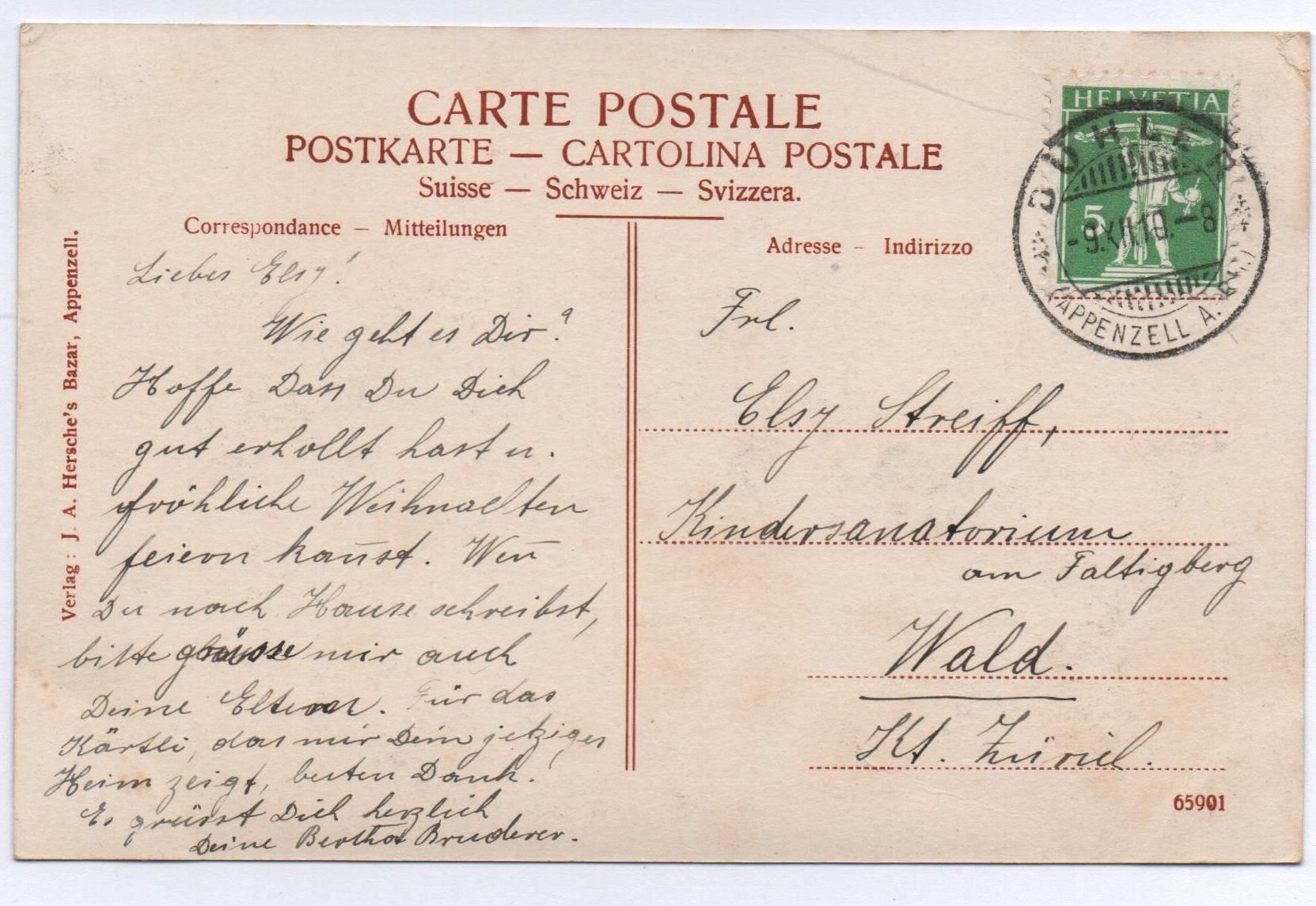 Cartoline postali: Mehrbild-AK APPENZELL – Usato da Jona venduto da philajona 1