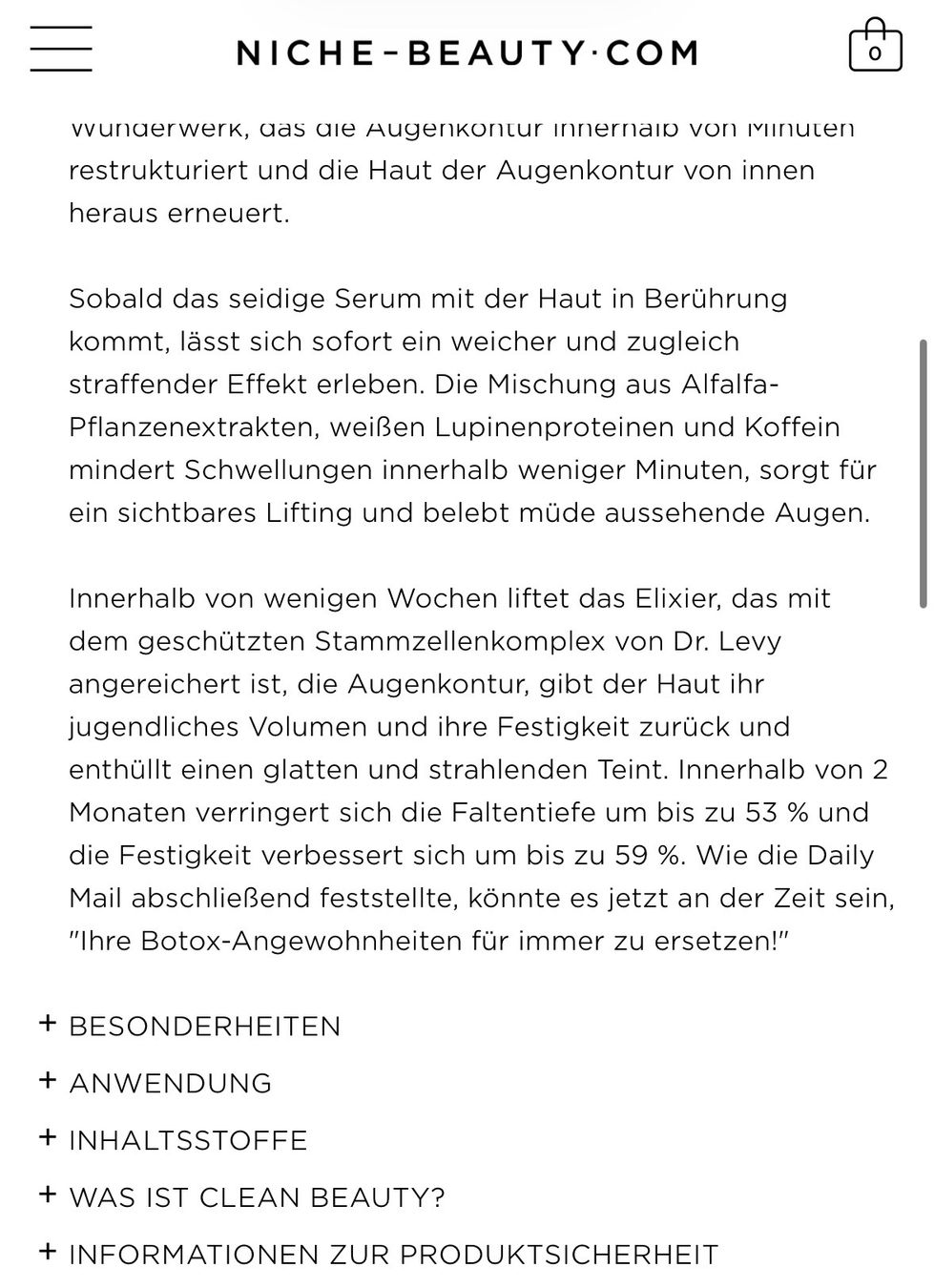 Cura del viso: Dr. Levy Intense Stem Cell Booster Serum Mini,Neu!3Stk. – Nuovo e nell'imballaggio originale da Zürich venduto da deruja 6