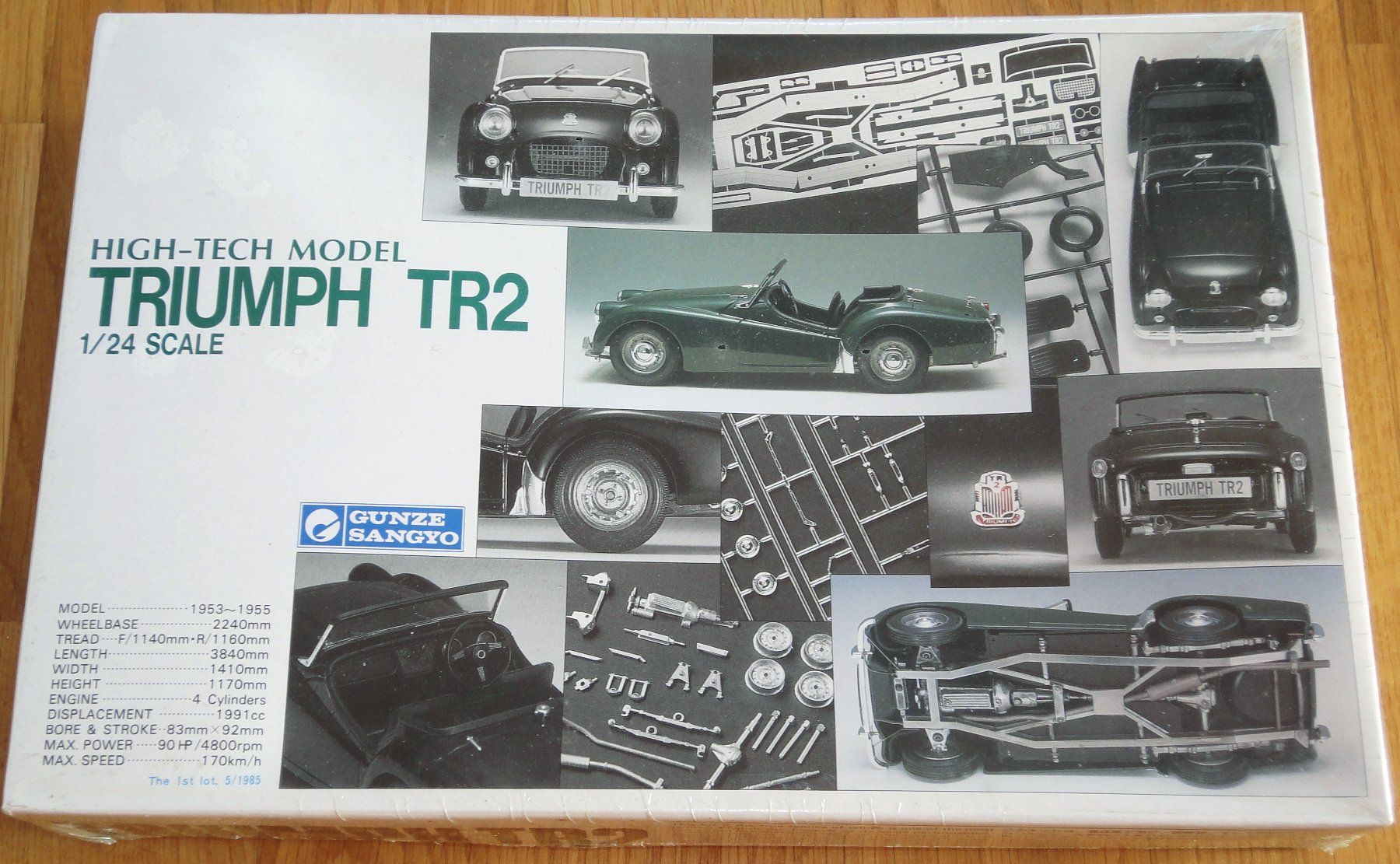 Triumph Voitures modèles: Gunze Sangyo High-Tech Model Triumph TR2 1:24 – Neuf avec emballage d'origine à Frümsen par Malibu69