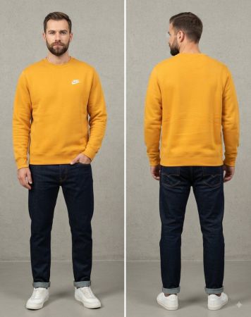 Sweat Nike jaune moutarde Taille L Homme - Automne
