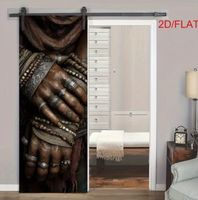 Boho Ethno Poster Wandbild Türmural Hand foliert 95 x 215 cm