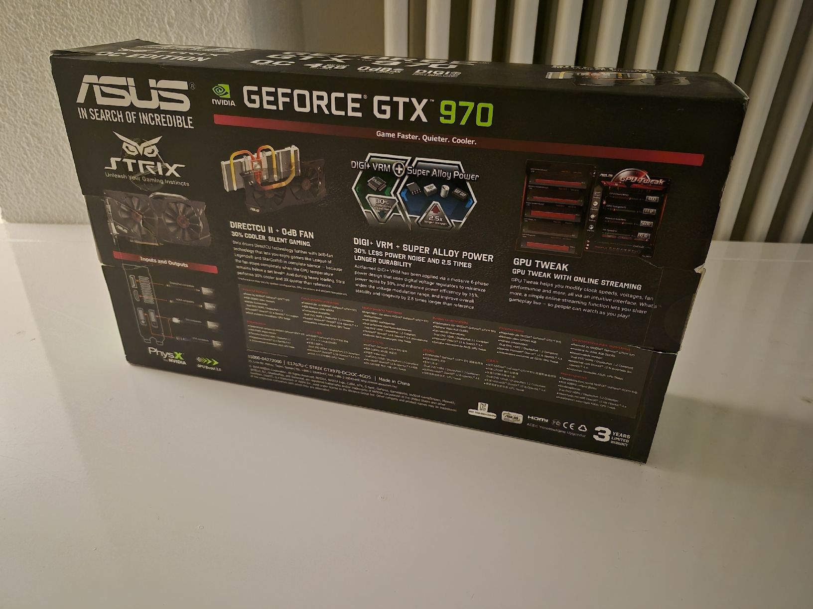 Asus Schede grafiche: ASUS STRIX GTX970-DC2OC 4 GD5 – Usato da Dielsdorf venduto da BARDARRU 1