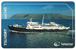 Telefonkarte Norwegen Schiff