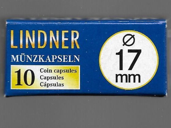 Accessori: Lindner 10er Pack Münzkapseln 17 mm – Nuovo e nell'imballaggio originale da Lichtensteig venduto da Mac_creative