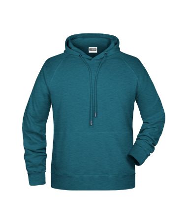 Herren Bio-Baumwolle Hoodie James & Nicholson, Gr. XL