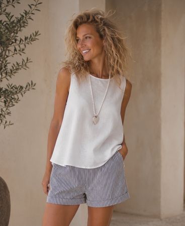 Hübsche Bluse aus Viscose + Leinen Gr.L NEU