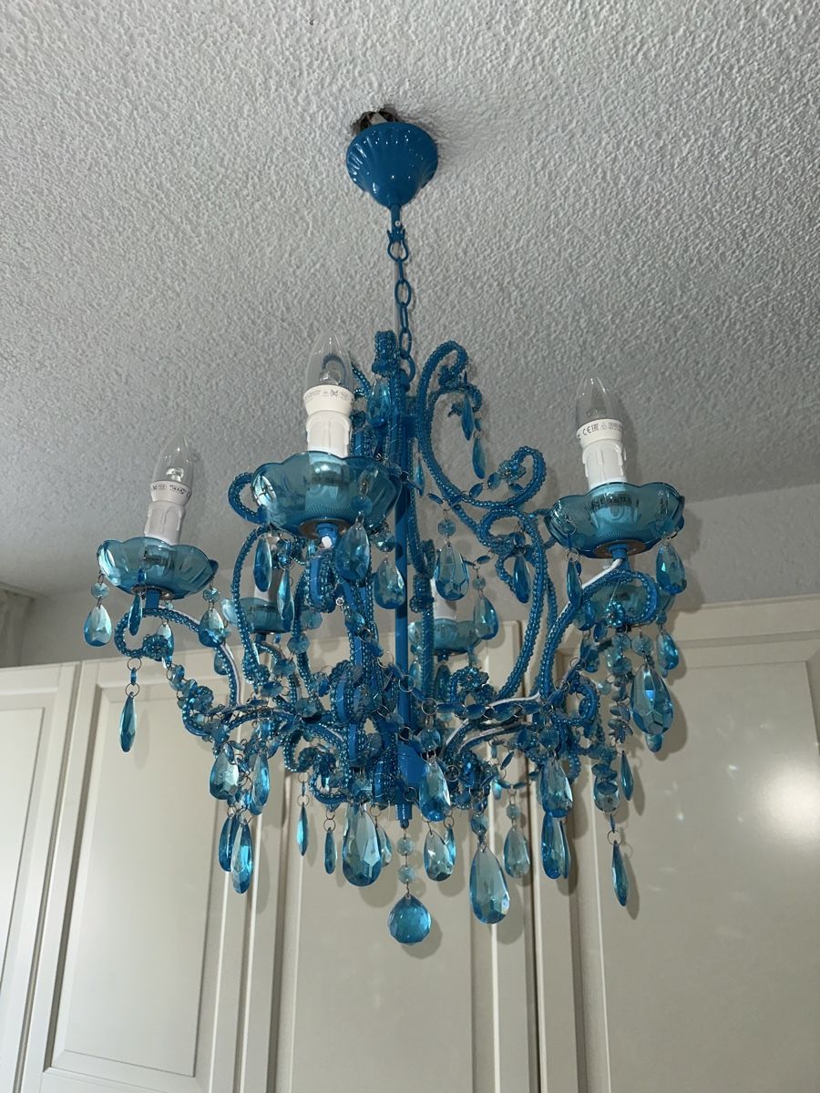 Lustres & lampes de plafonds: Kronleuchter blau – D'occasion à Oberglatt ZH par any58 2