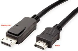 VALUE 11.99.5780 DisplayPort-zu-HDMI/HDTV Kabel 1m 2K 1080p