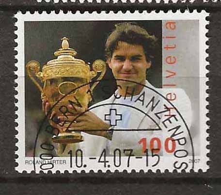 Tutti i francobolli: M1229 - Roger Federer 1er jour – Usato da Trélex venduto da Phil_Albert