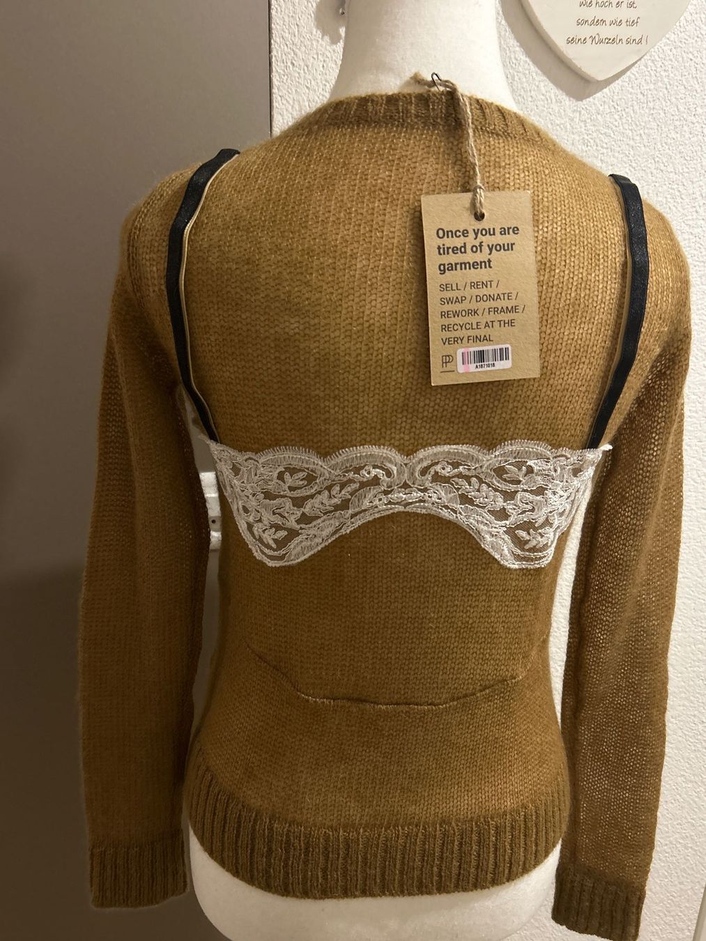 Pullover & Sweatshirts: Pullover braun mit Einsätzen von Gilmar mit 58%Mohair – Neu (gemäss Beschreibung) aus Brunnen von Nala2929 3