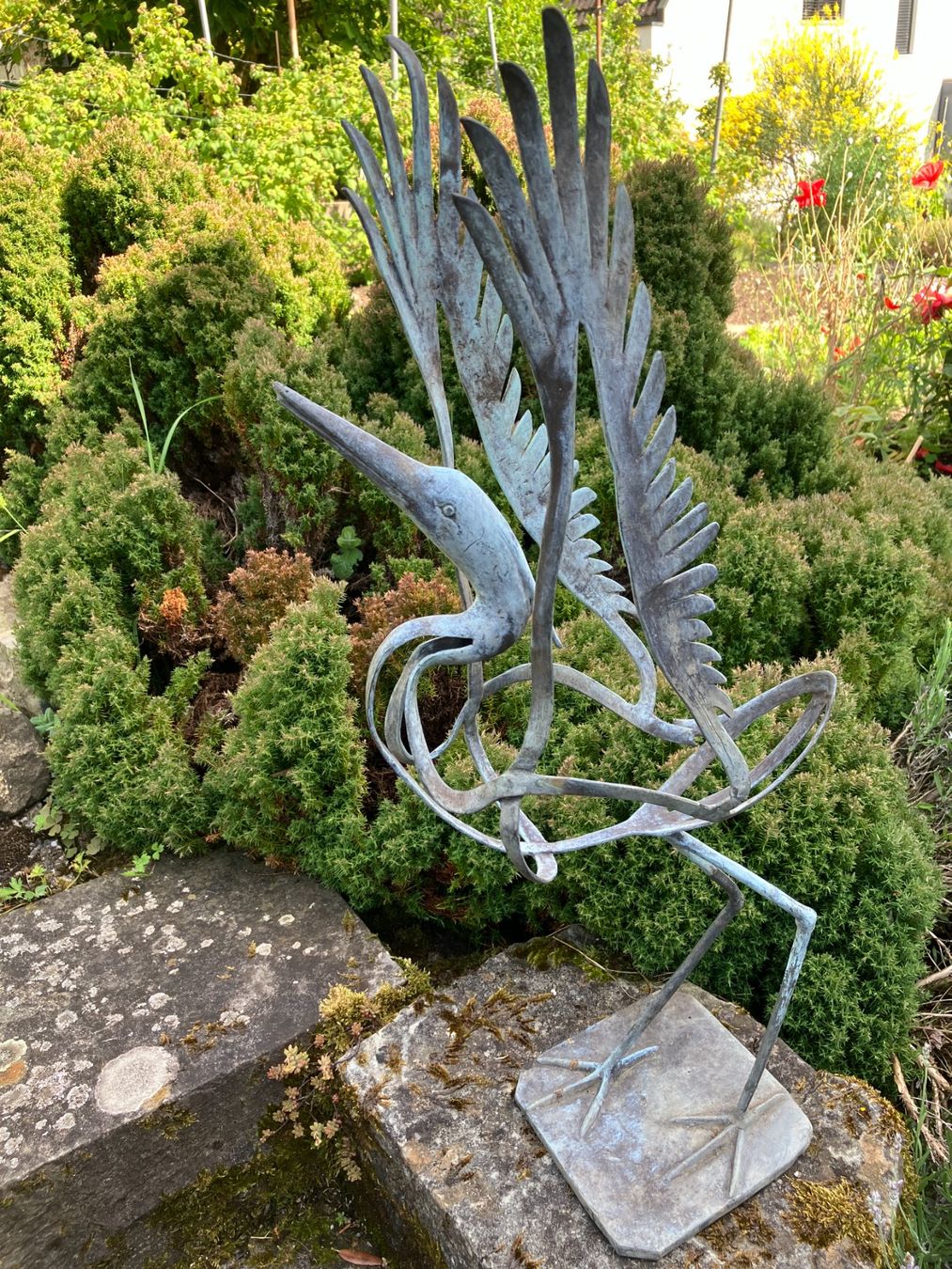 Sculture & Statue: Eisenplastik, Reiher – Usato da Männedorf venduto da Amleto3