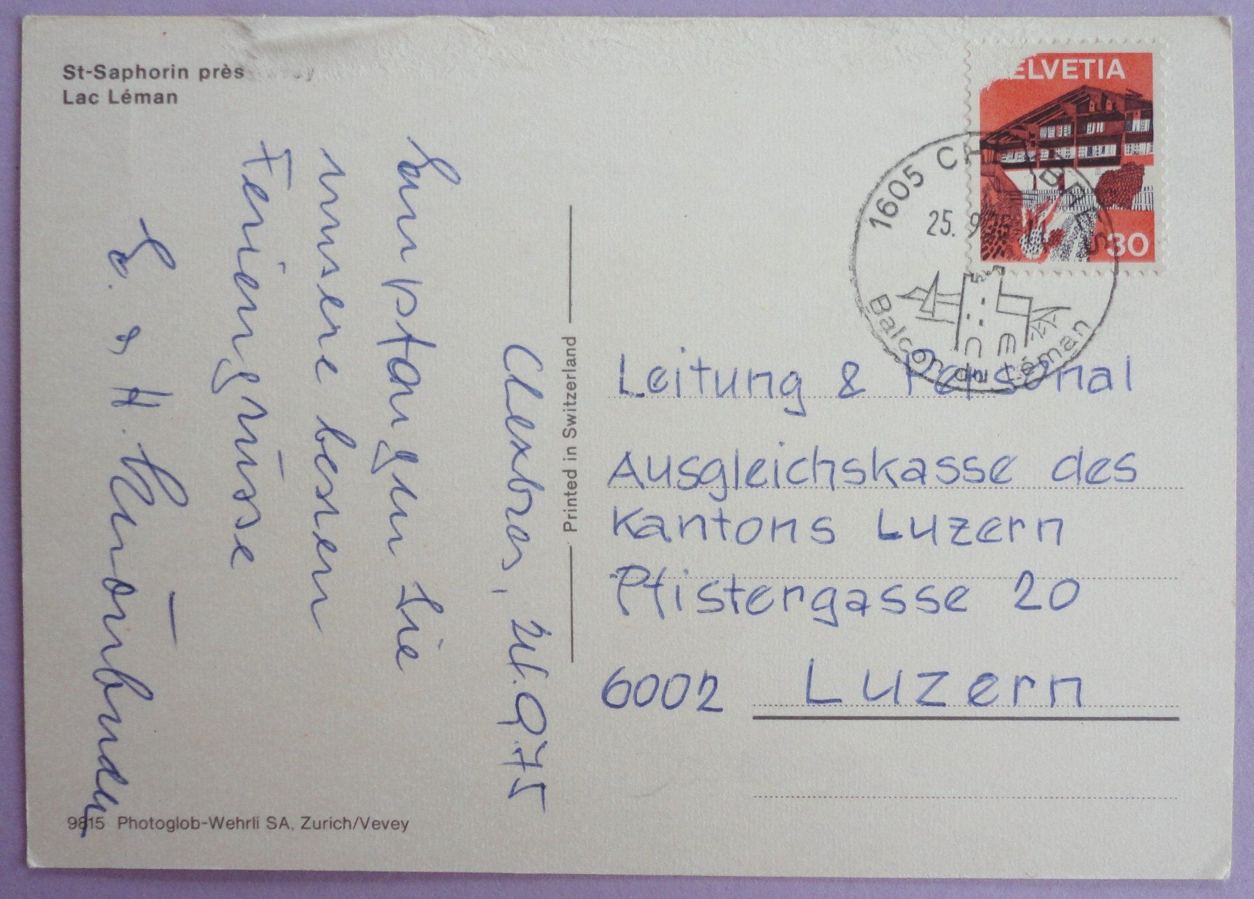 Cartoline postali: St-Saphorin – Difettoso da Fétigny venduto da Billy2miny 1