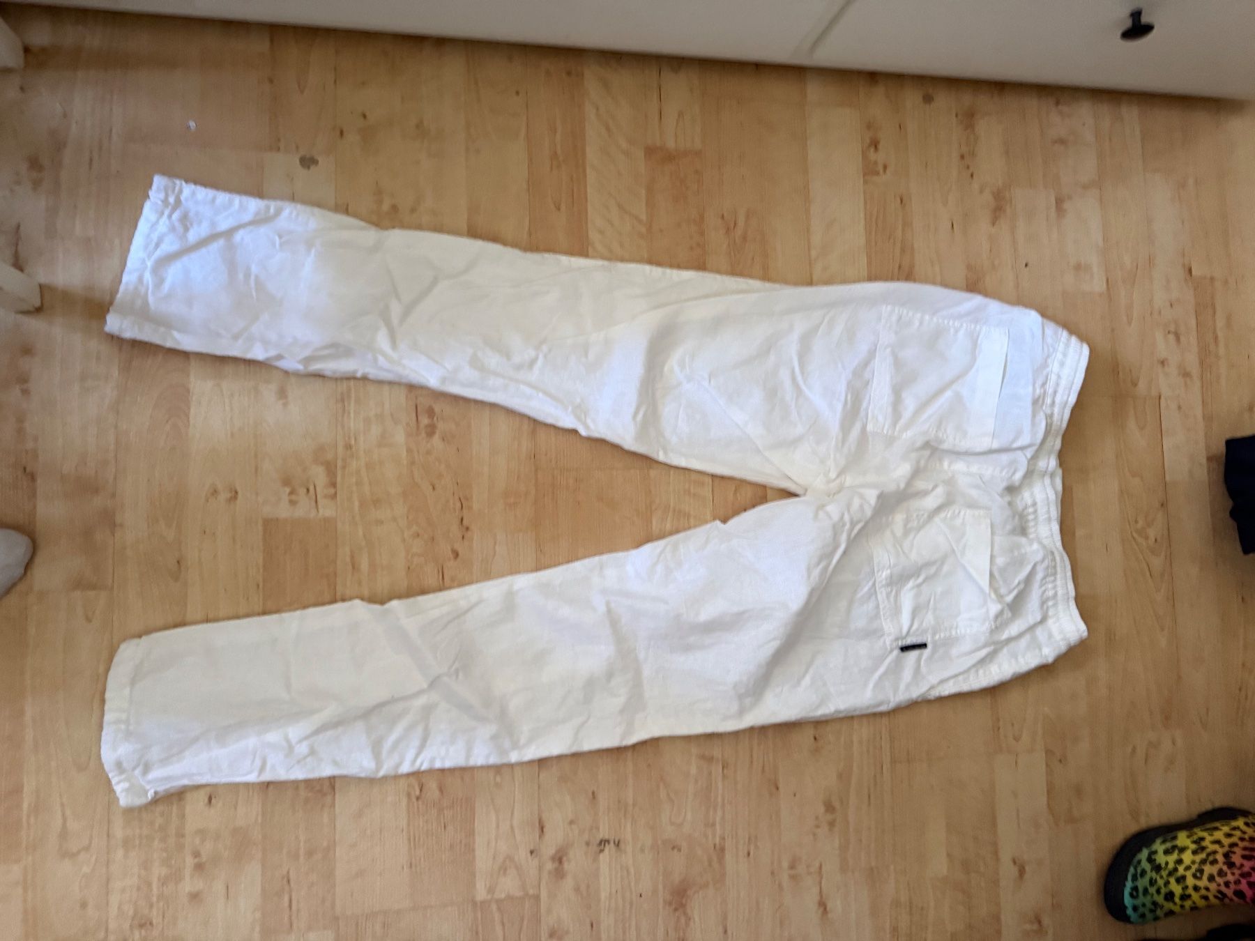 Tom Tailor Pantaloni: Tom Tailor Linen Pants, Size M, White, Summer Ready! – Usato da Zürich venduto da Vma_reuse 4