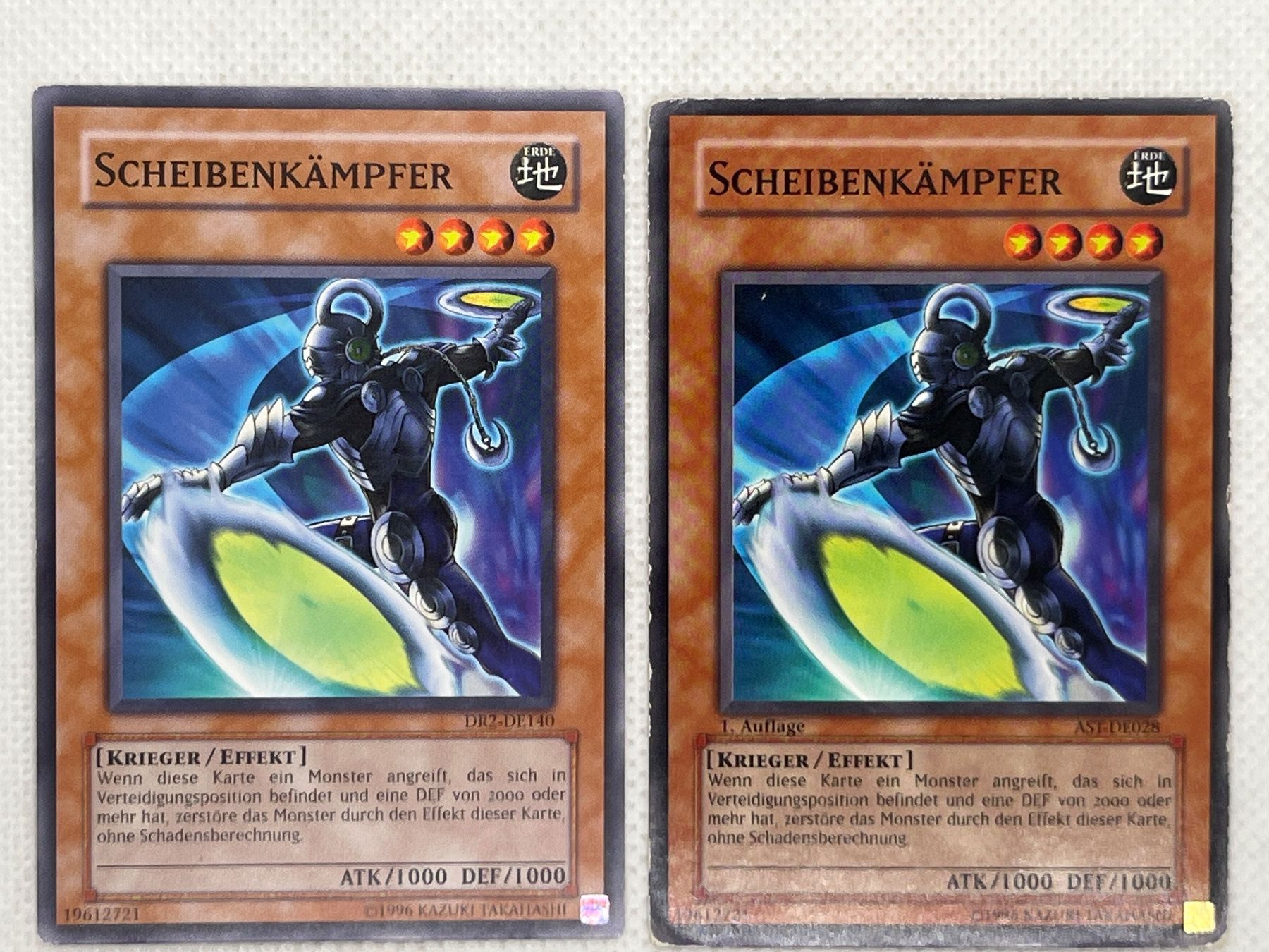 Yugioh Carte collezionabili: 2x Yu-Gi-Oh Karte "Scheibenkämpfer" – Usato da Hinterkappelen venduto da Kim1992