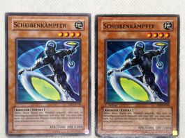 2x Yu-Gi-Oh Karte "Scheibenkämpfer"