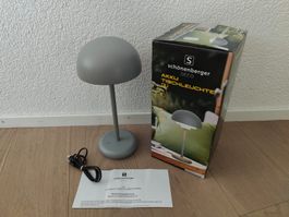 Schönenberger Akku Tischleuchte OLI Grau, NEU