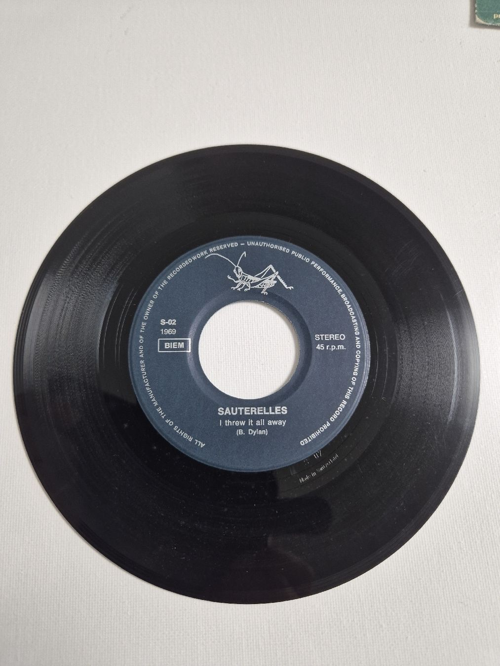 Dischi in vinile: Sauterelles - Single 7 , CH – Usato da Uster venduto da newwave0 3