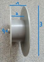 Kunststofftrommel, Rolle, Haspel, DM 24,5cm
