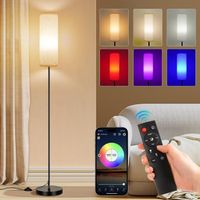 HOME Stehlampe Wohnzimmer RGB Dimmbar Smart Standleuchte
