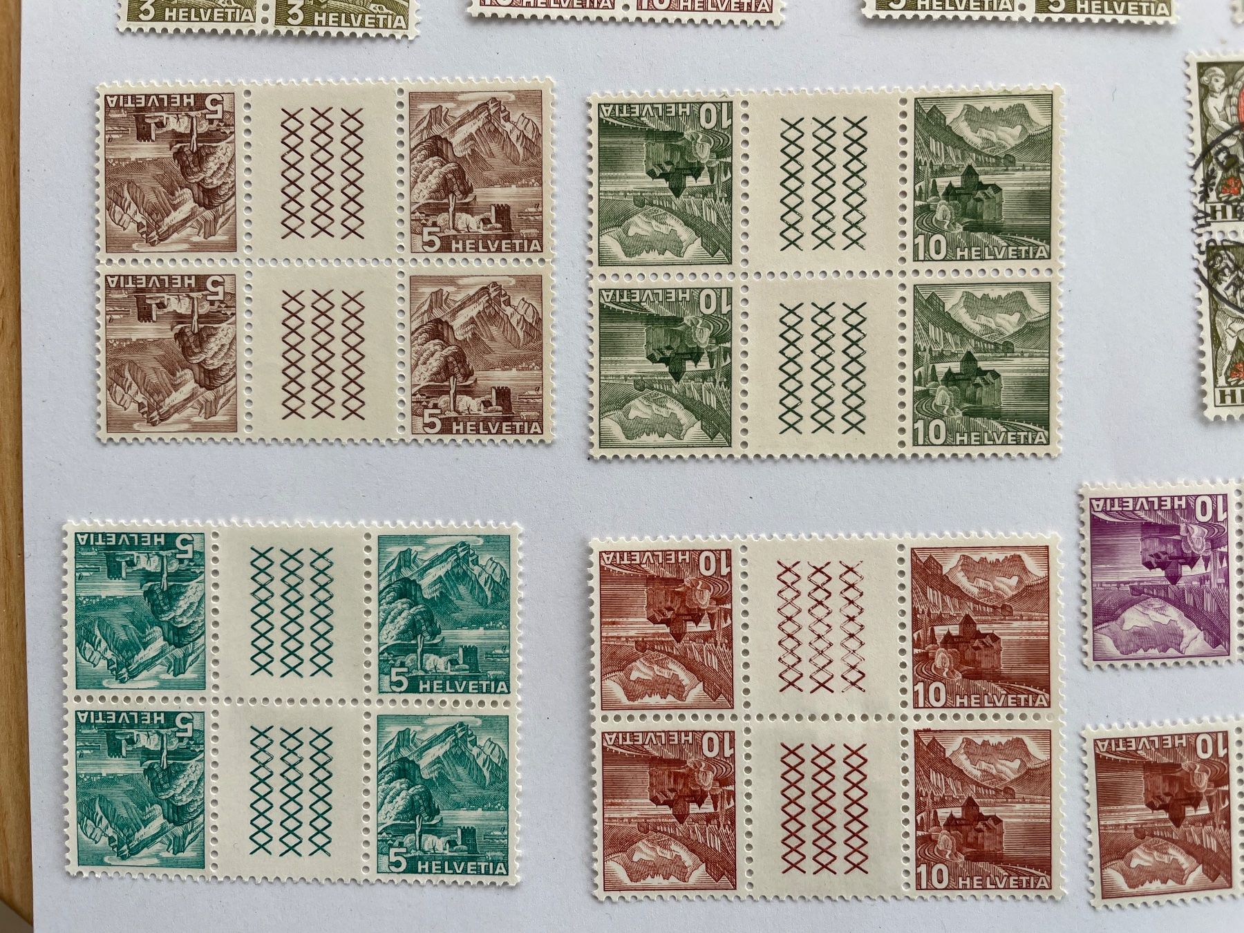 Alle Briefmarken: Paysages** et désarmement ** – Gebraucht aus Sonceboz-Sombeval von Comment2