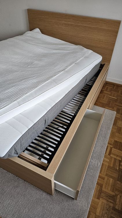 Ikea Bett 160x200 Mit 4 Schubladen | Kaufen Auf Ricardo