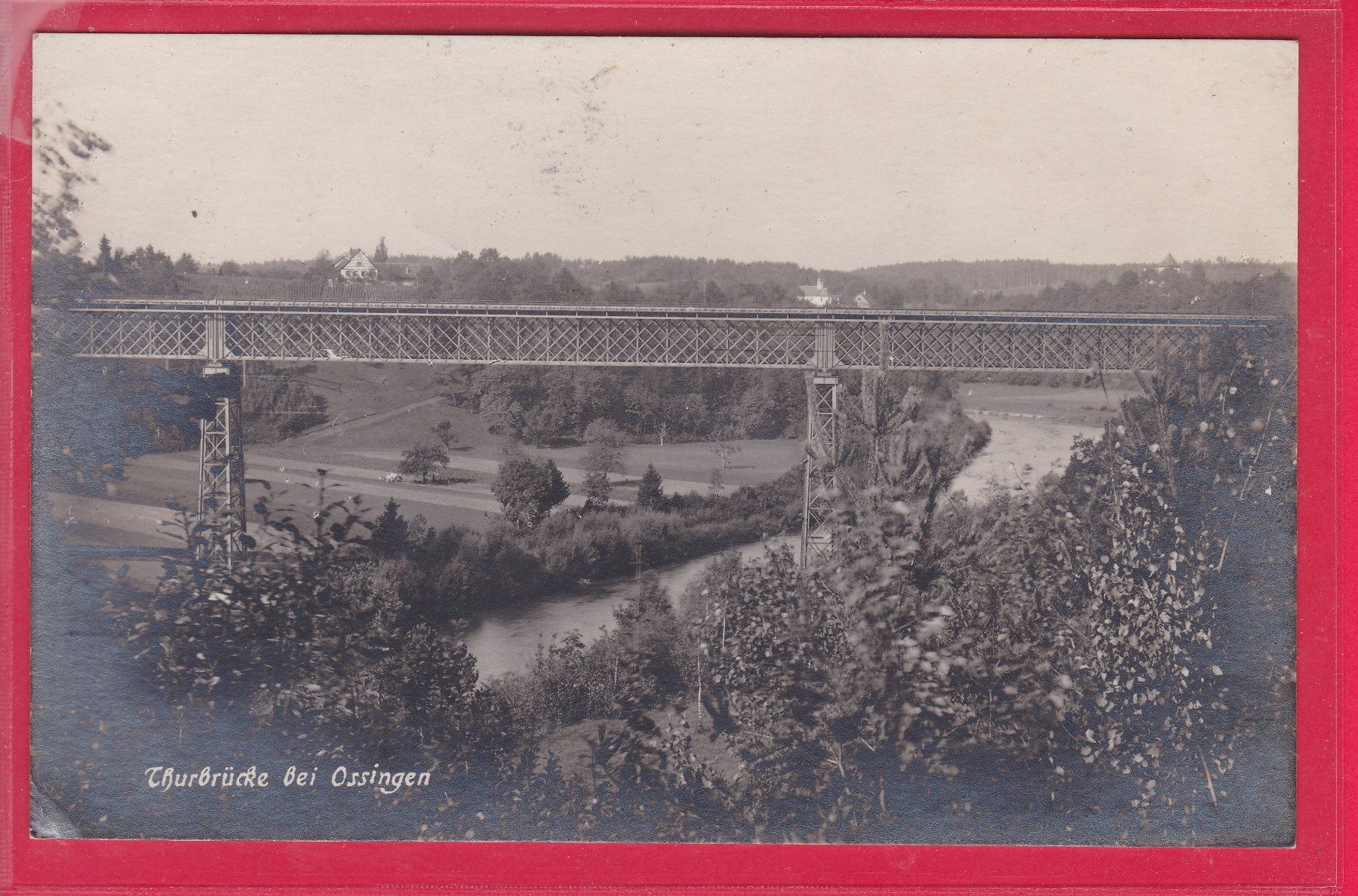 Cartoline postali: THURBRÜCKE BEI OSSINGEN, FELDPOST – Usato da Oberrieden venduto da Gebirgsstelze