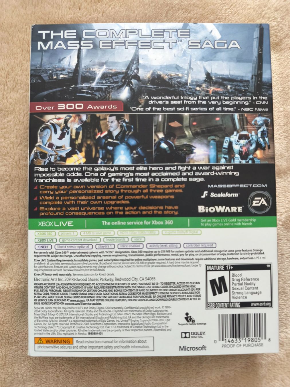 Microsoft Giochi: MASS EFFECT TRILOGY XBOX 360 NTSC – Nuovo e nell'imballaggio originale da Winterthur venduto da Dr.Pepper01 1