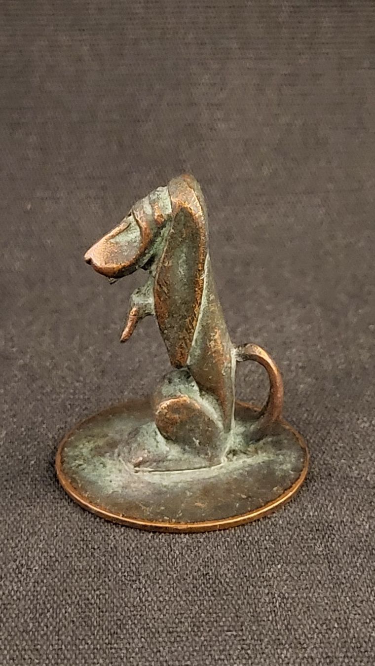 Statuette: Kleiner Bronze-Dackel BREVETTO – Usato da Basel venduto da spinne02 3
