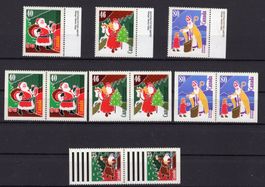 R6407  /  CANADA 1991 neufs XX Timbres de NOEL