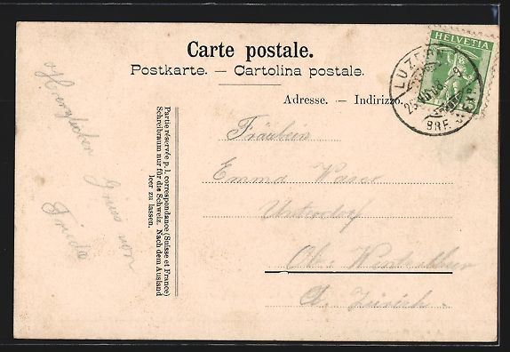 Cartoline postali: Goeschenen, Ortsansicht mit Gotthardbahn – Usato da Berlin venduto da bartko-reher 1