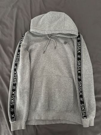 Kapuzenpullover SikSilk grau Grösse L