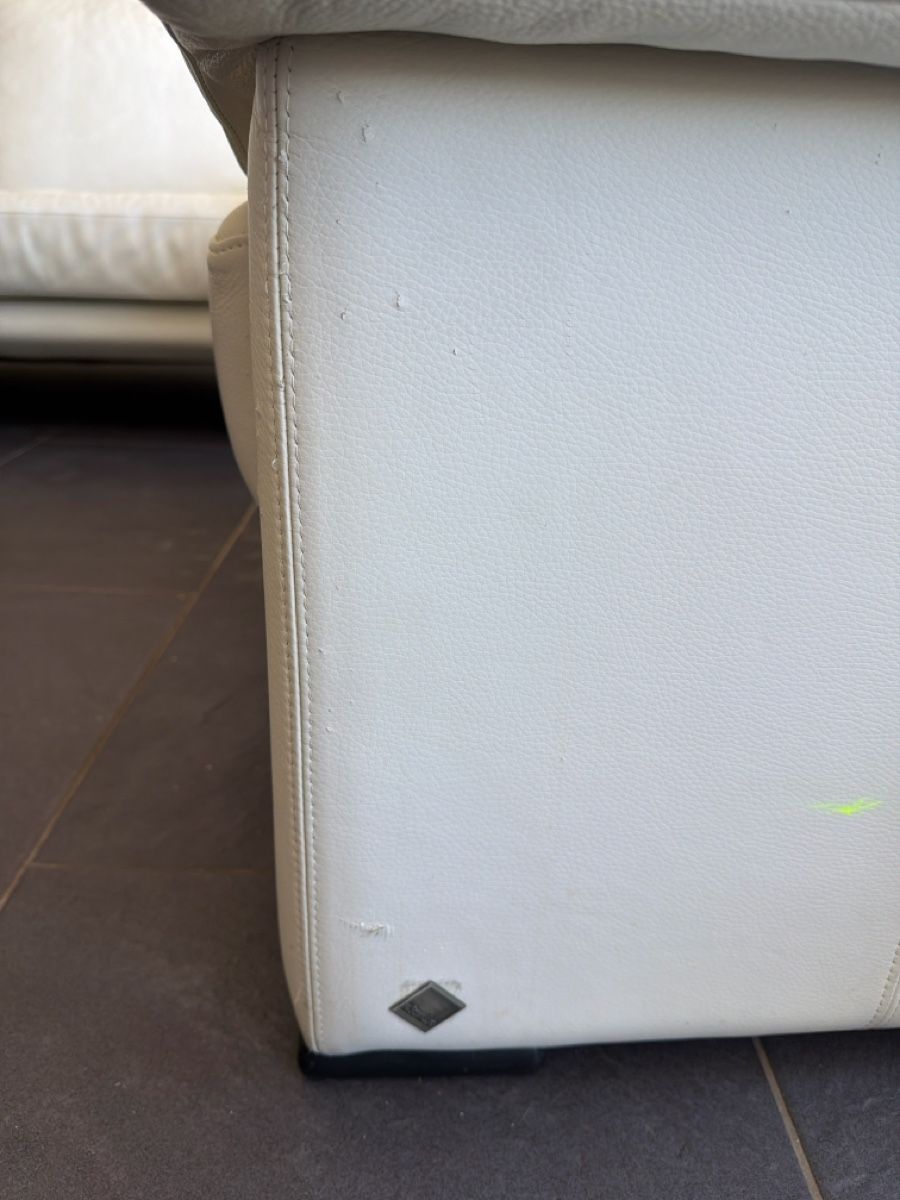 Divani: Ledersofa 3-Sitzer weiss mit Sessel – Usato da Wetzikon ZH venduto da philippe_22 6