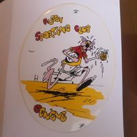 Autocollant vintage Rugby Genève 🏉🍻🏈 année 80's ! 9x15cm
