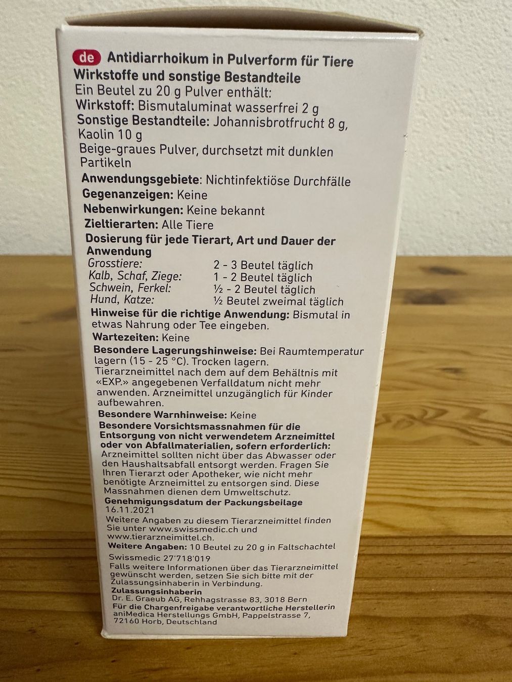 Bismutal Pulver 10 Btl (Gebraucht) in Sumiswald für CHF 20 – mit ...
