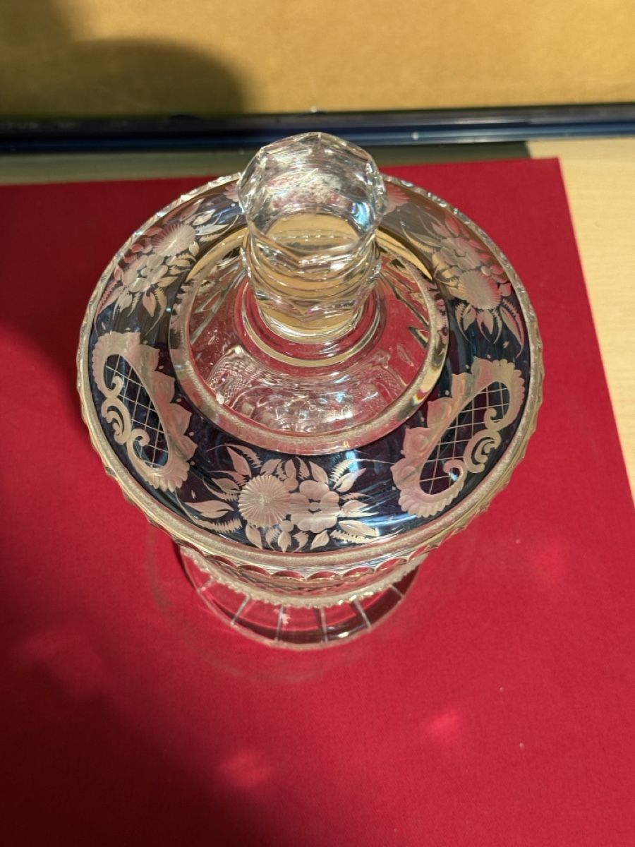 Zuccheriere: ANTIQUE BOHEMIAN RUBY CANDY DISH Bonbonniere – Usato da Lausanne venduto da vas_mbk2