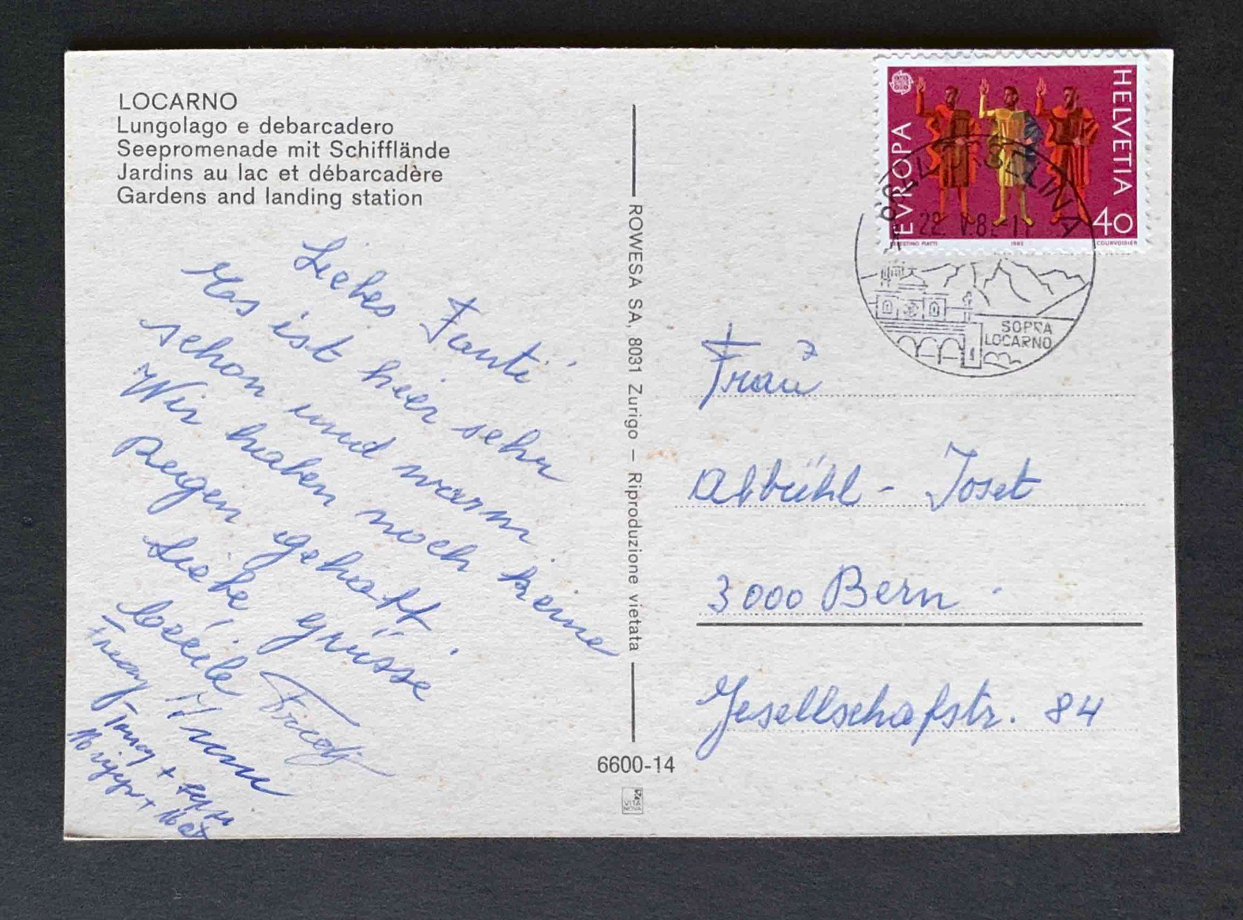 Cartoline postali: AK LOCARNO Lungolago e debarcadero – Usato da Goldau venduto da artelier1 1