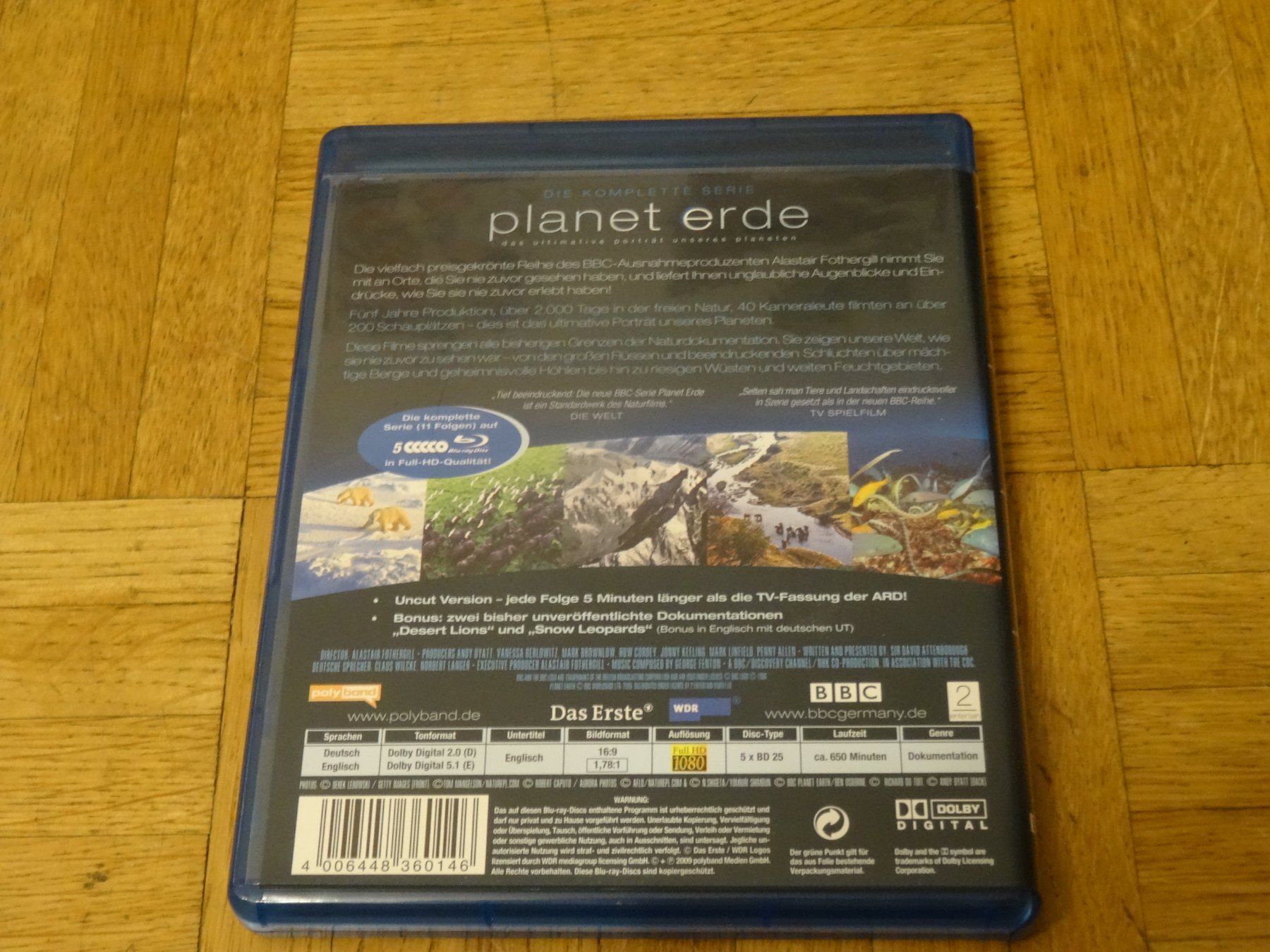 Tutti i DVDs: Planet Erde - Die komplette BBC Serie - Blu-Ray – Usato da Olten venduto da Disc-Verkauf 1
