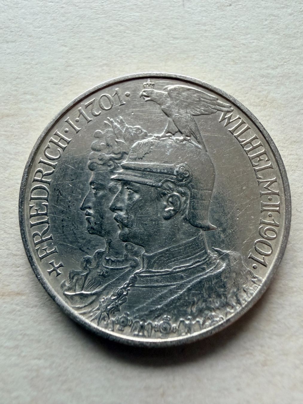 Tutti le monete: Kaiserreich 2 Mark 1901 Silber 900/1000 – Usato da Gams venduto da Rhi-Taler