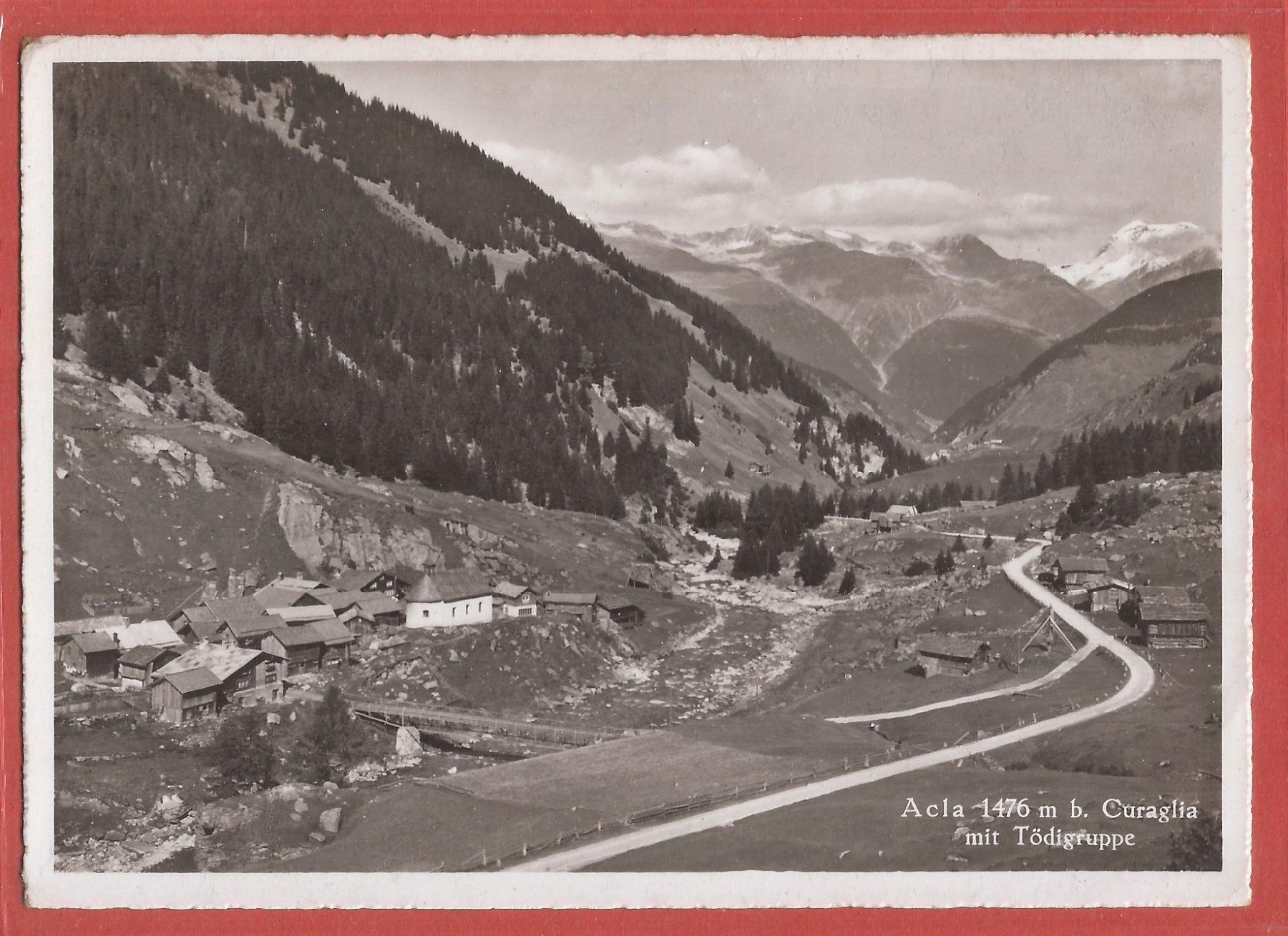Cartoline postali: Acla bei Curaglia am Lukmanier - ca. 1940 – Usato da Fislisbach venduto da Porano